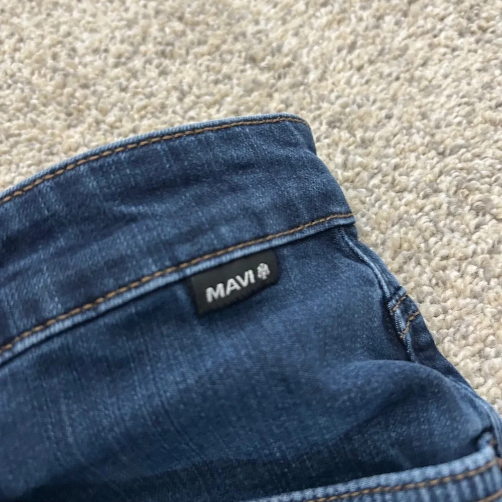 Mavi Marcus‎ Slim Straight Leg Jeans 34x32 (Fits 34X31) Dark Blue Indigo Stretch